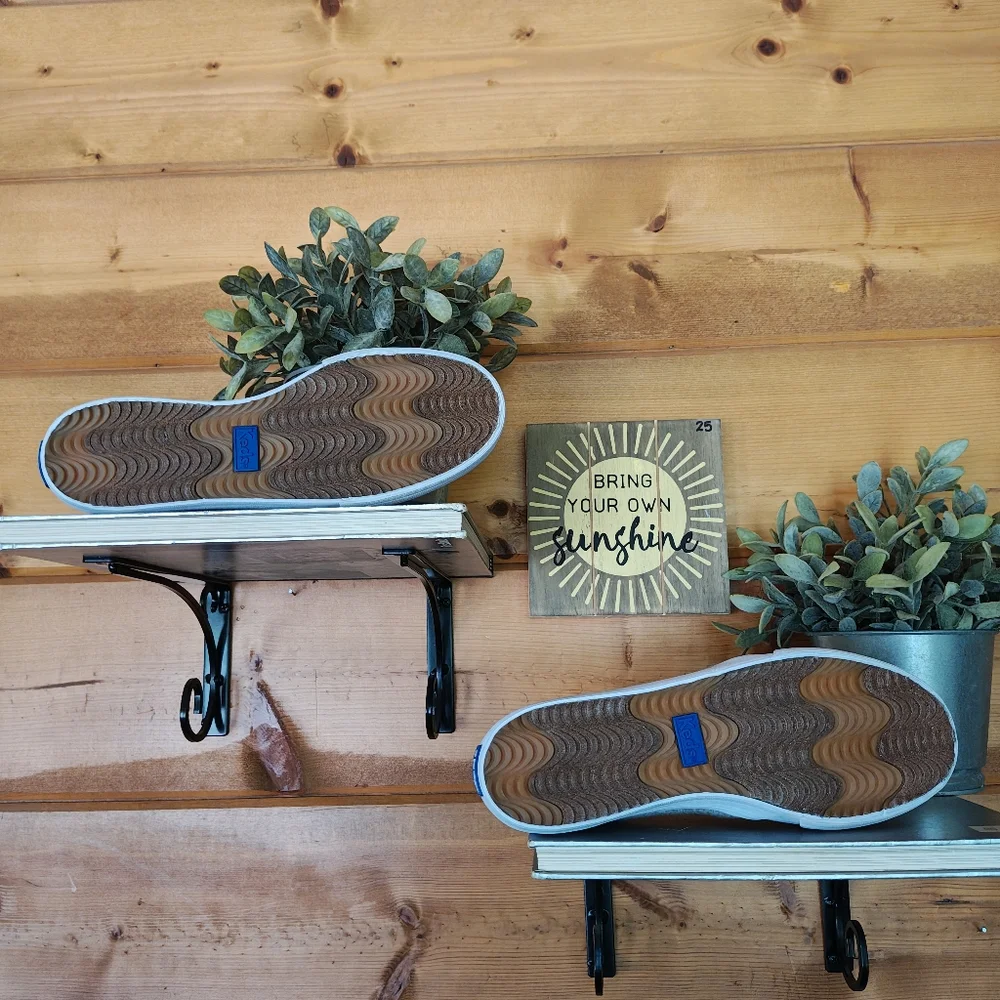 KEDS‎ MLB Texas Rangers Baseball Double Decker Slip On Sneakers Graphic Size 7.5